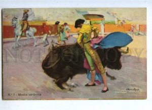 187564 SPAIN CORRIDA Matador BULL Fighting by LLOPIS old #7