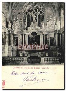 Old Postcard From Interior & # 39Eglise From Bassac