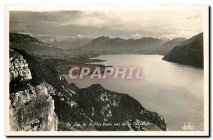 Old Postcard Lake and Aix les Bains seen Chambotte