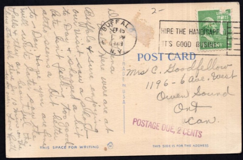 New York BUFFALO Niagara Square - pm1949 - LINEN