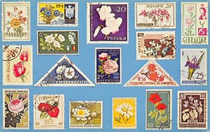 104 Flowers on stamps Stamp, Coin Unused 