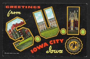 'Greetings From SUI' Iowa City IA Used 1947