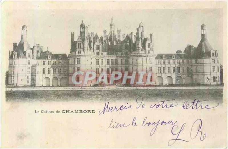 Old Postcard Chateau de Chambord