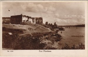 PC FORT MOMBASA KENYA REAL PHOTO POSTCARD (a27733)