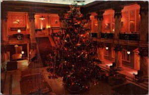 Virginia Richmond The Jefferson Hotel Lobby At Christmas