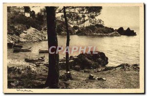 Old Postcard La Corniche D & # & # 39Or of Miramar Beach 39Esterel Figueirette