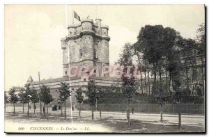 Old Postcard Vincennes Donjon