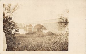 F93/ Coatesville Pennsylvania RPPC Postcard c1910 Bridge River