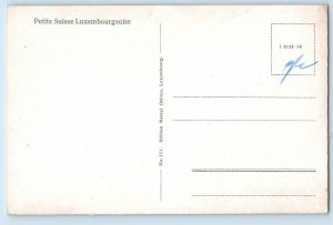 Luxembourg Postcard Cascade Au Mullerthal Shooting Dump Bridge River c1930's