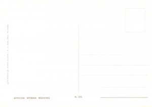 African Woman Weaving