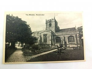 Vintage Postcard The Minster Warminster Castle Great Britain England