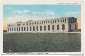 Exterior, Power House, Mississippi River Power Co., Keokuk, Iowa,  PU-1925