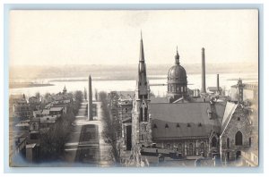 Bird's Eye View Of Harrisburg Pennsylvania PA RPPC Photo Unposted Postcard