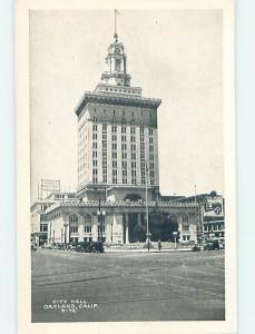 Unused 1940's CITY HALL SCENE Oakland California CA hs6044