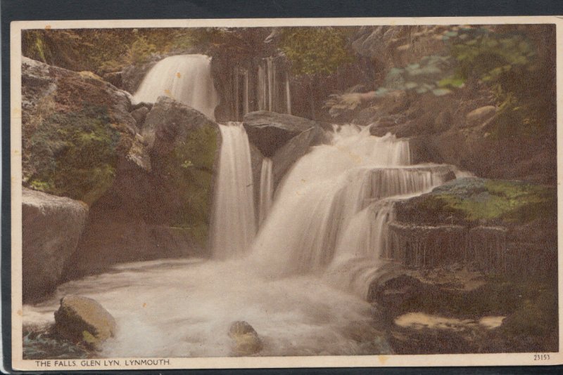 Devon Postcard - The Falls, Glen Lyn, Lynmouth    T2497