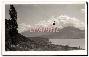 Modern Postcard Lac d & # 39Annecy Telepherique and Bauges