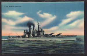 Battleship USS North Carolina Postcard 4169