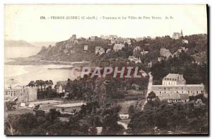 Old Postcard Perros Guirec Trestraou and Villas pors Nevez Tennis