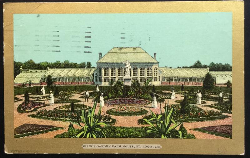 Postcard Used 4/2/09 Shaw's Garden Palm House St Louis MO LB