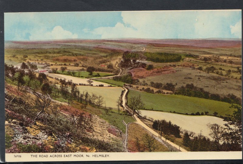 Yorkshire Postcard - The Road Across East Moor, Nr Helmsley  RS17787