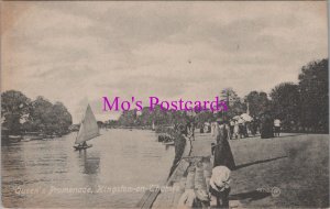 London Postcard - Kingston-On-Thames, Queen's Promenade   RS37567
