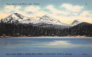 Three Sisters, Mirror Lake Bend, Oregon OR