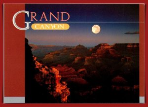 Arizona,  Grand Canyon - Full Moon Over Canyon - [AZ-447X]