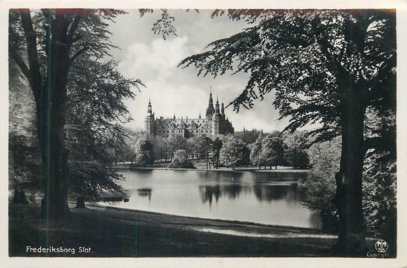 Lot of 6 real photo postcards 1940`s Denmark Copenhagen architecture castle