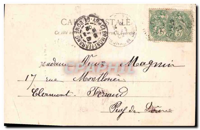 Postcard Old Paris St Jacques Tower