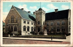 Public Library Joliet IL Postcard PC12