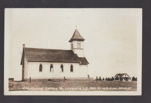 McLaughlin SOUTH DAKOTA RPPC 1910 SIOUX INDIAN RESERVATION Evangelical Church #2