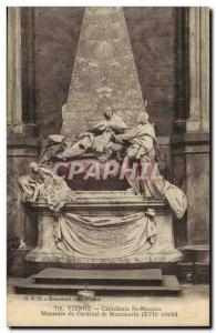 Vienna Postcard Old Cathedrale St Maurice mausoleum of Cardinal Montmorin