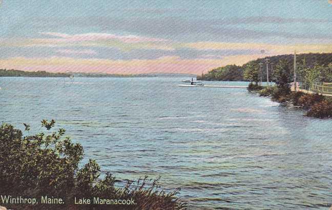 Lake Maranacook - Winthrop, Maine - pm 1909 - DB