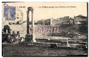 Old Postcard Arles Ancient Theater The Bleachers and the Scene