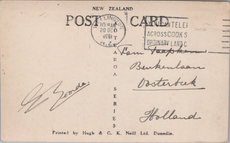 New Zealand Featherston St Wellington Vintage RPPC C090