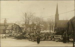 Farmington NH (Written on Back) Destroyed Bldg c1910 Real Photo Postcard