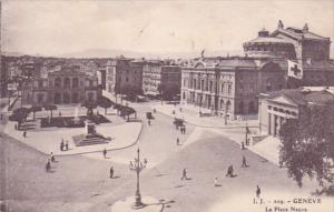 Switzerland Geneve La Place Neuve 1921