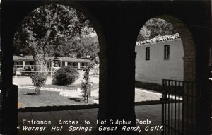 Real Photo Postcard Hot Sulphur Pools at Warner Hot Springs, California~118647