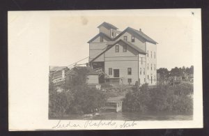 RPPC CEDAR RAPIDS NEBRASKA MILL GRAIN ELEVATOR 1907 REAL PHOTO POSTCARD