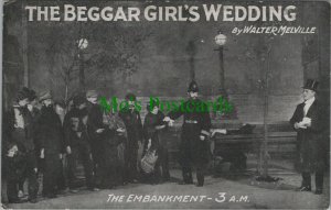 Theatrical Postcard -The Beggar Girl's Wedding By Walter Melville RS27319