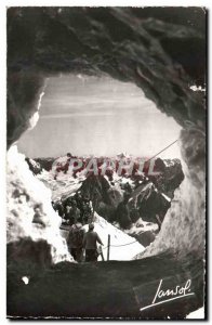 Old Postcard Chamonix L & # 39Aiguille du Midi Cable car