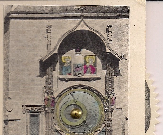 Prague, Czechoslovakia 1910's Astronomical Clock, Mechanical NOVELTY PC