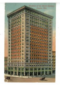 NE - Omaha. Woodmen of the World Building ca 1911  (crease)