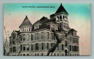 Worthington Grade School Minnesota Postcard