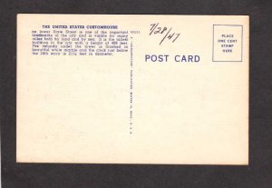 MA US Custom House Boston Mass Massachusetts Postcard
