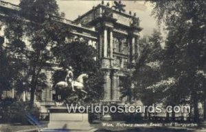 Real Photo Hofburg, Neuer Trakt, und Burggarten Wien - Vienna Austria 1913 