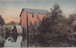 SAUGATUCK GANGES MICHIGAN~THE OLD MILL AT PIER COVE-1908 WOLBRINK PHOTO POSTCARD