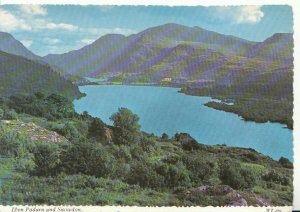 Wales Postcard - Llyn Padarn and Snowdon - Caernarvonshire - Wales - Ref 8271A