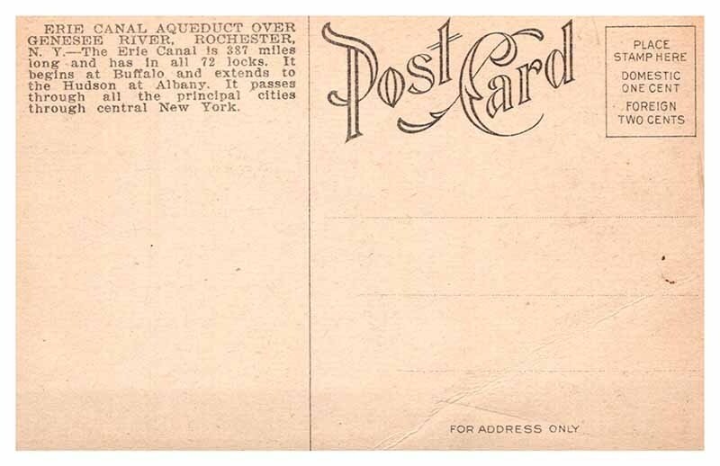 Postcard BRIDGE SCENE Rochester New York NY AR7952