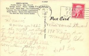 Orange Texas 1957 Linen Postcard Siesta Motel